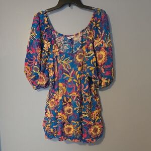 Terra & Sky Floral Top